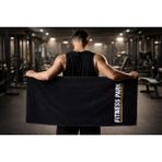 Ege Cotton Fitness Sporcu Havlusu Siyah %100 Pamuk Ter Emici Antreman Gym Spor Havlusu 50 x 100 - 1 Adet - 50 x 100 cm