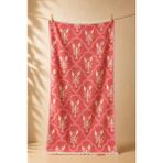 Ege Cotton Premium Çift Katlı Müslin Pamuk Peştemal 90 x 160 cm - Açık Pembe - Fuşya
