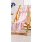 Ege Cotton Yıldız Nakışlı Peştemal Havlu 90 x 165 - Açık - Pembe - 90 x 165 cm