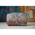 Ege Fular Şal Sanat Serisi – 30X20 cm Premium Kadife El Portföyü ve Çok Amaçlı Büyük Boy Cüzdan - 147-Renkli - 10