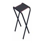 Ege Hedef Katlanabilir Mini Katlanır Balıkçı Kamp Piknik Taburesi Metal Siyah 6'Lı