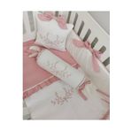 Ege HOME Decoration&Accessories Bonaluna deluxe %100 pamuklu nakışlı 3 parça pike , şeker yastık, fiyonklu yastık seti