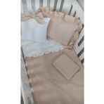 Ege HOME Decoration&Accessories Mia Bebek Nevresim Takımı Fırfırlı Bej