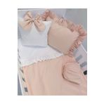 Ege HOME Decoration&Accessories Mia Bebek Nevresim Takımı Somon Beyaz