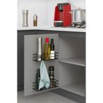 EGE HOME STORE Dolop kapagı rafı yapışkanlı 2 lü set mutfak tezgah düzenleyici duvar organizer