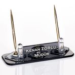 Ege Kristal Masa İsimliği Hediye Ofis Büro Masa Üstü İsimlik