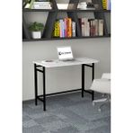 Ege Modüler Katlanabilir Çalışma Masası Katlanır Masa - 50x80 - Beyaz Mermer