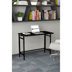 Ege Modüler Katlanabilir Çalışma Masası Katlanır Masa - 50x80 - Siyah Mermer