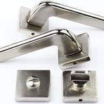 Ege Nikel Inox Kapı Kolu Kare Rozetli Oda (Tk)