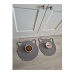 EGE ÖRGÜM Kedi Mama Paspası Kedi Beslenme Paspası 30x30 cm