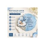 Ege Pastacılık Mavi Balon Ayıcık Konseptli Pleksi Bebek Magneti | 1 Yaş Mevlüt Hediyeliği | Kişiye Özel Erkek Bebek Magneti 10'lu