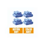 egeayazambalaj Çöp Torbası Büyük Boy Mavi 65x80 Çöp Poşeti 10 Lu X 20 Rulo