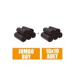 egeayazambalaj Çöp Torbası Jumbo Boy 10’lu 10 Rulo 300 gr Ultra Kalın 80x110 Çöp Poşeti