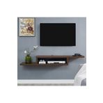 Egecan Mobilya Ceviz 100 Cm Tv Ünitesi Tv Standı Duvar Rafı Kitaplık