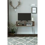 Egecan Mobilya Ceviz Salon Oturma Odası Tv Ünitesi Tv Sehpası Ayaklı Tv Ünitesi Tv Standı Kitaplık Duvar Rafı