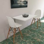 Egecan Mobilya Katlanır Duvara Monte Masa Yemek Masası Çalışma Masası Balkon Masası - Beyaz - 72 x 45 cm