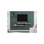 Egecan Mobilya Meşe 180 Cm Tv Ünitesi Tv Standı Duvar Rafı Kitaplık