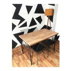 Egecan Mobilya Safir Meşe Yemek Masası Mutfak Masası Balkon Masası 60X120 Tek Masa