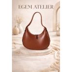 Egem Atelier Rugan Baget Omuz Çantası - Taba