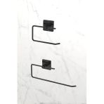 Egem Home Yapışkanlı Siyah Rulo Havluluk Peçetelik Wc Kağıtlık Banyo Mutfak Pratik 2'Li Set