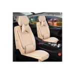Egemenotoaksesuar Chevrolet Cruze Sedan Lüks Deri Ön/Arka Set Bej Oto Koltuk Kılıfı