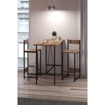 EGEMEV Masa Bar Masası 2li Mutfak Seti Mutfak 1 Masa 2 Sandalye Mutfak Masası Yemek Masası balkon 2 Kişilik Masa Takımı cafe