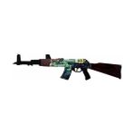 Egenin Sepeti Ahşap Cs-Go Frontside Misty Ak-47 Lastik Atar Oyuncak Tüfek - Mavi