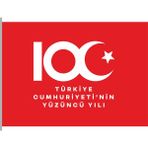 EGESTA 100 Yıl Özel Bayrak (100. Yıl Logolu) / Yıkanabilir - Yatay - 100x150
