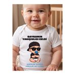 EGGBABY Bayram Temalı Bebek Zıbın Body - %100 Pamuklu Esprili Bayram Kıyafeti - Kız ve Erkek Bebek