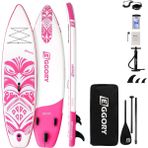 Eggory 320 cm x 84 cm x 15 cm Şişme Paddle Board – Şişme Sup Board 150 kg Taşır Şişme Sörf Tahtası - Pembe