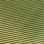 Eğimli karbon fiber kumaş 1 ADET 3K 200gsm 2x2 Kırmızı/Mavi/Sarı Kevlar Karbon Elyaf Karışık Kumaş Twill 20" / 50cm Aramid Elyaf Hibrit Karbon Kevlar Kumaş(Yellow,50cm witdh x 4m)