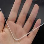 Eğimli Kenarlı Şeffaf Masa Koruyucu, Dikdörtgen PVC Masa Örtüsü, 2 mm Su Geçirmez Cam Kapak, Yumuşak Kahve Masa Koruyucu, Kare Kristal Masa Matı (150 x 180 cm / 59 x 71 inç)