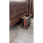Egindra Dekoratif Hasır Gazetelik / Dergilik / Kitaplık / Metal Tel Hasır Örgülü düzenleyici