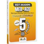 Eğit Akademi Meb-Ags Tamamı Çözümlü Deneme 5 Sınavı Mesleki Hazırlık İçin 120 Sayfa