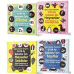 Eğitici Bebek Kitapları-Hayvanlar-TaşıtlarMeyveler ve Sebzeler-Alfabe