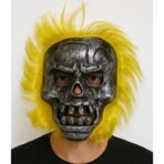 Eğitici Çocuk Oyuncak Wild Skull - Metal Kafatası Sarı Saçlı Iskelet Maske