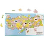 Eğitici Çocuk Türkiye Siyasi Haritası Puzzle Türkiye Coğrafi Harita Yapboz