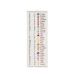 Eğitici Dik Temel Harfler Tablosu - 70x25 cm MDF Baskı
