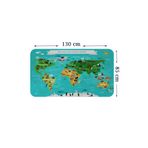 Eğitici Dünya Haritası Dünya Atlası Çocuk ve Bebek Odası Duvar Sticker-85x130-3780 Dropçek eticaretdrpharitastcker-3780