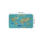 Eğitici Dünya Haritası Dünya Atlası Çocuk ve Bebek Odası Duvar Sticker-85x130-3829 Dropçek eticaretdrpharitastcker-3829