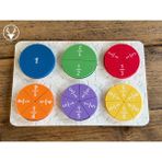 Eğitici Matematik Kesirler Puzzle – 3D Baskı Pla Zeka Oyunu, Okul Öncesi ve Ilkokul Için