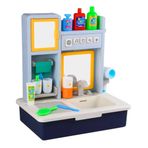 Eğitici Modern Banyo Seti, Işıklı ve Müzikli, Gerçek Su Akışlı, Saç Kurutma Makinesi Dahil, 14+yaş