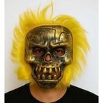 Eğitici Oyuncak Wild Skull - Bakır Kafatası Sarı Saçlı İskelet Maske