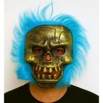 Eğitici Oyuncak Wild Skull - Bakır Kafatası Turkuaz Saçlı Iskelet Maske