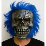 Eğitici Oyuncak Wild Skull - Gümüş Kafatası Mavi Saçlı Iskelet Maske