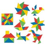 Eğitici Renkli Tangram 28 Parça Zeka Oyuncakları Yapboz Tangram