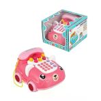 Eğitici Sesli Ve Işıklı Oyuncak Telefon, Pembe Renkli İlk Telefon