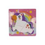 Eğitici Tahta Puzzle - Unicorn Temalı Oyun