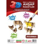 Eğitici ve Eğlenceli Ahşap Maketler - Çiftlik Hayvanları - 2 Ahşap Maket / 7858248842332