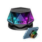 EGKimBa Manyetik Elmas Bluetooth Hoparlör, Çoklu RGB Renkli Işık Gösterisi ile Küçük Kablosuz Hoparlör, iPhone, Android, TWS Eşleştirme için Taşınabilir Telefon Standı